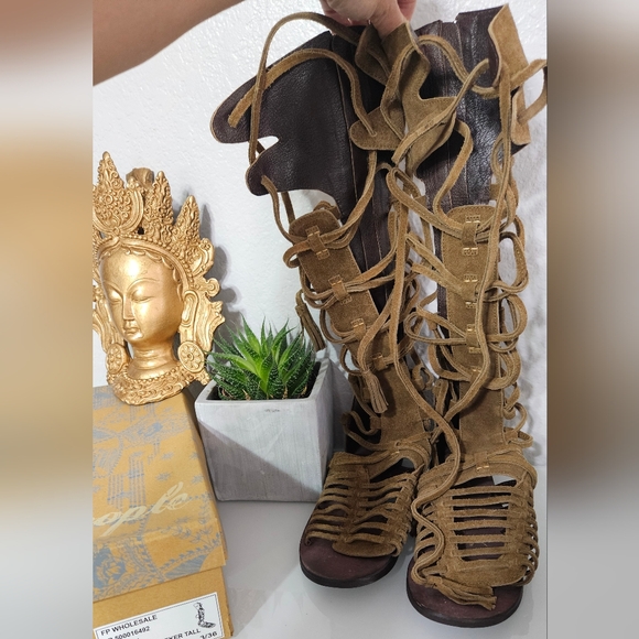 NWT Free People Sun Seeker Tall Gladiator Sandals - Picture 2 of 7